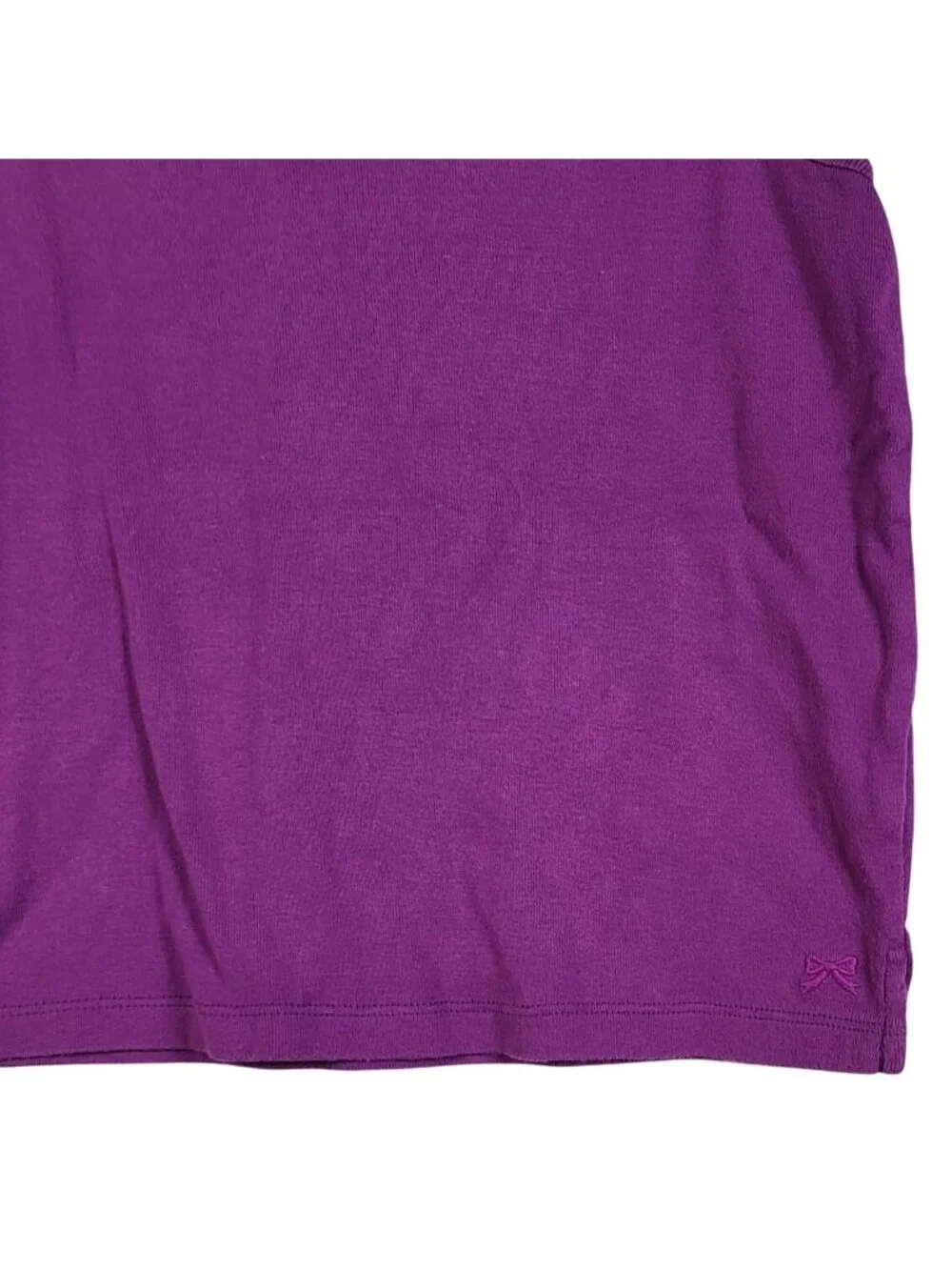 Gymboree Girls Tank Top Purple Size 10 Sleeveless Bow Trim Pullover 100% Cotton